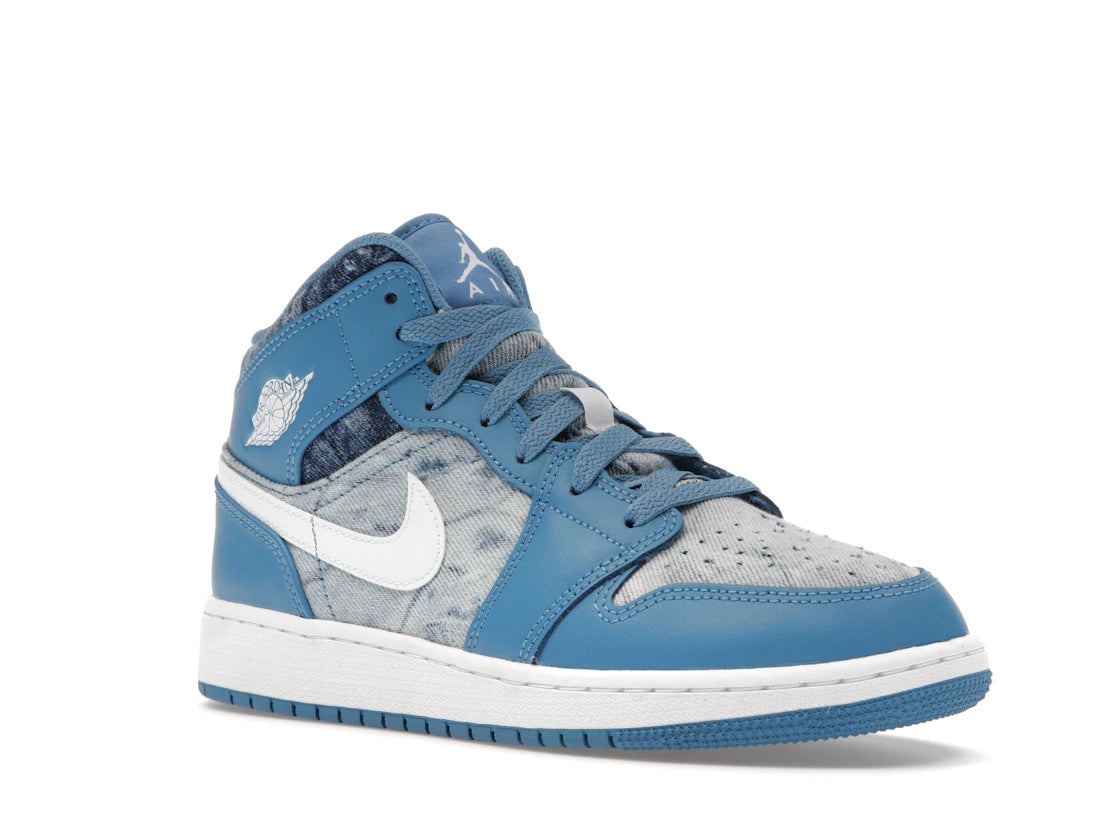 Jordan 1 Mid Washed Denim (GS)