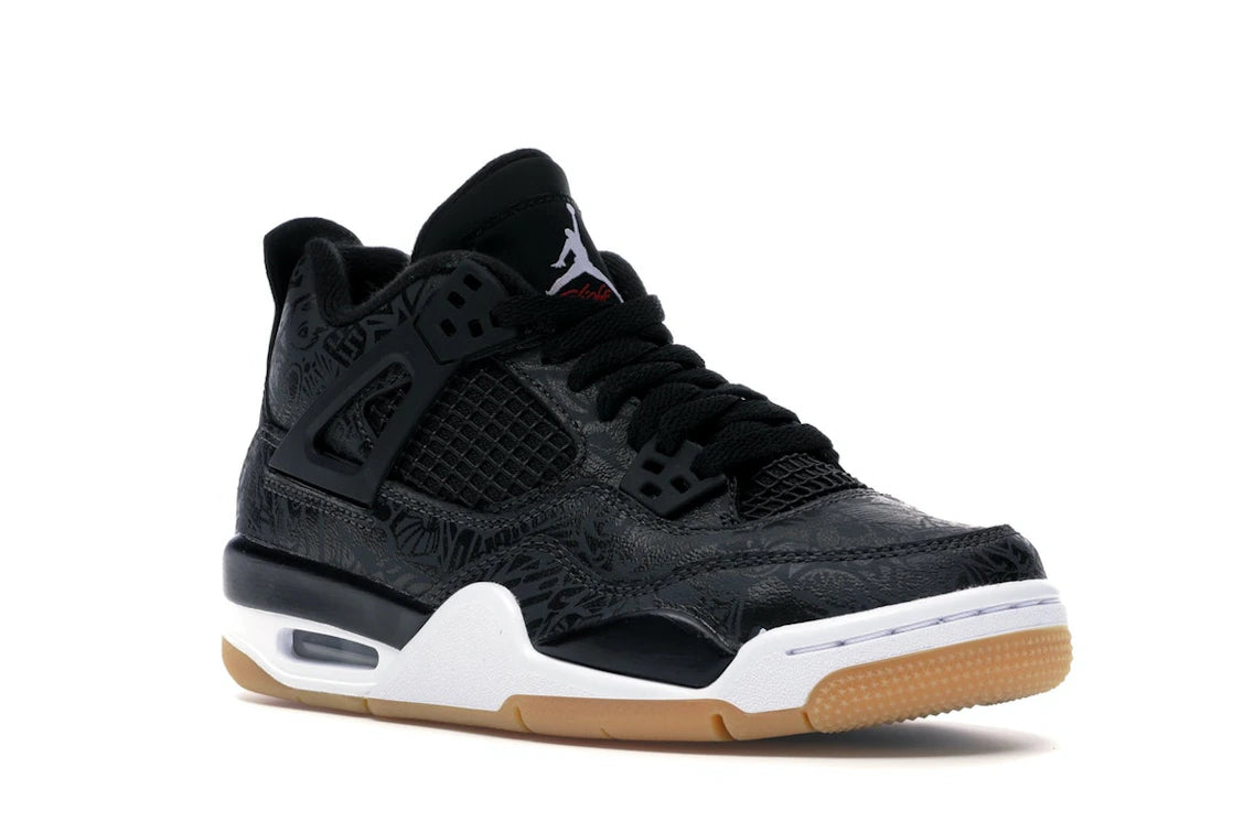 Jordan 4 Retro Laser Black Gum (GS)