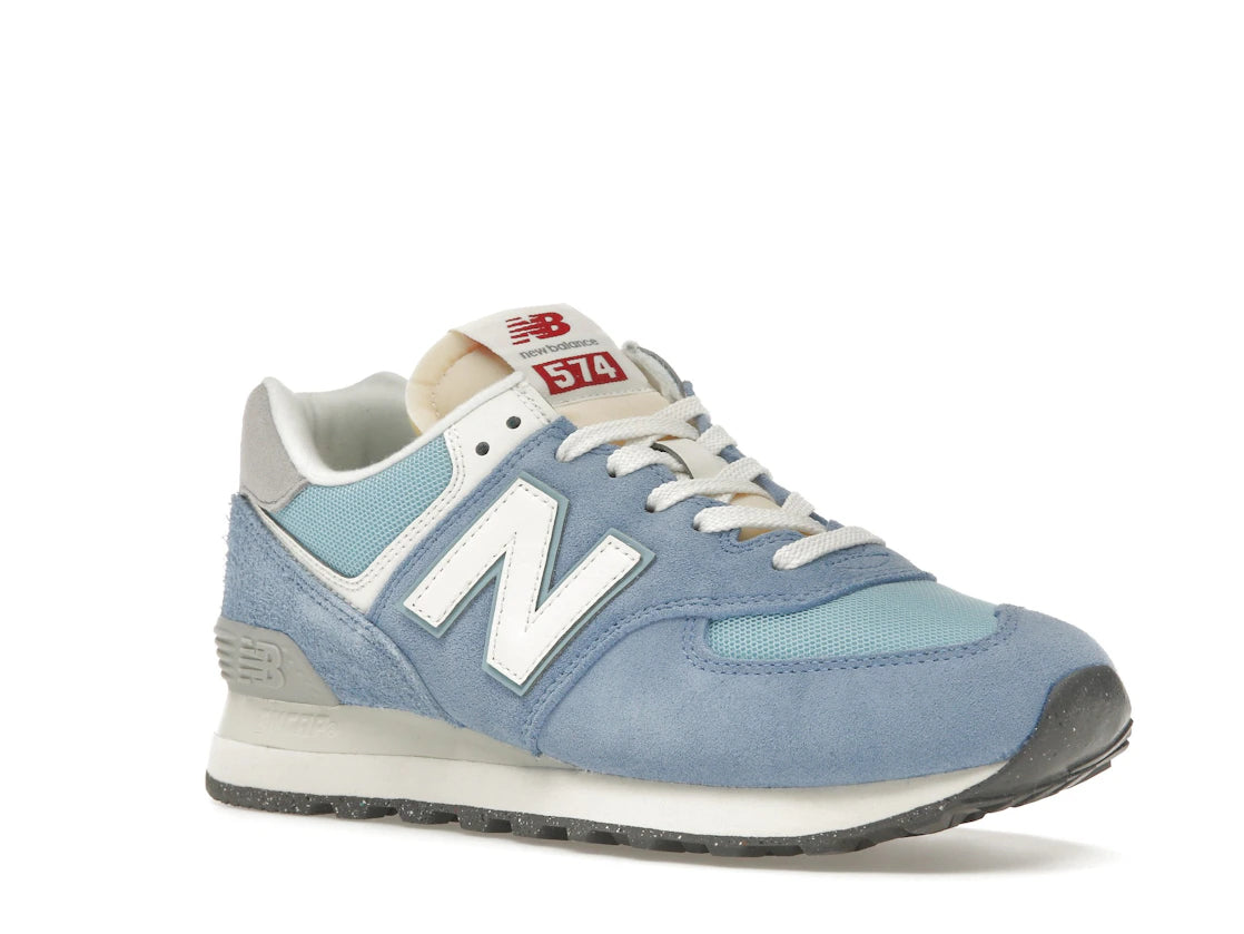 New Balance 574 Blue Laguna Sea Salt - vue secondaire A