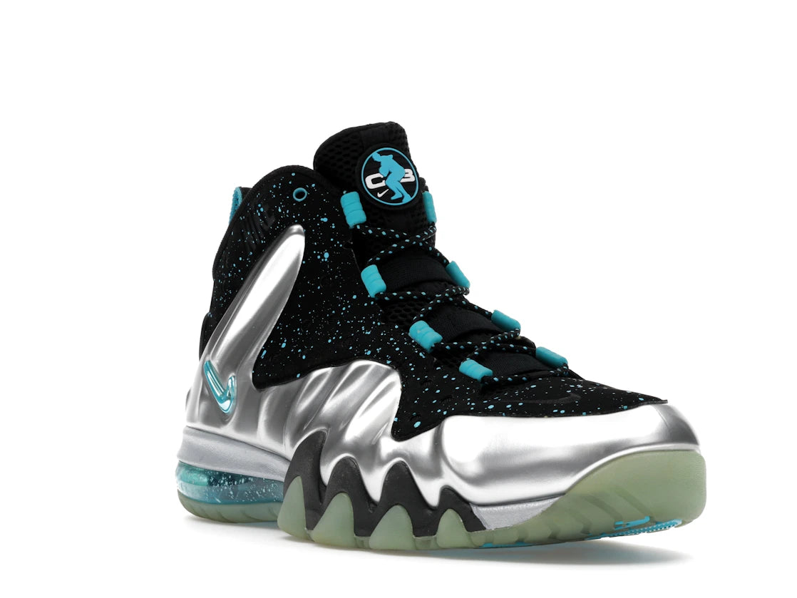 Nike Barkley Posite Max Metallic Silver Gamma Blue - vue secondaire A