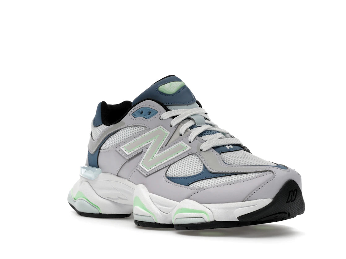 New Balance 9060 Pearl Grey Shoreline Blue - vue secondaire A