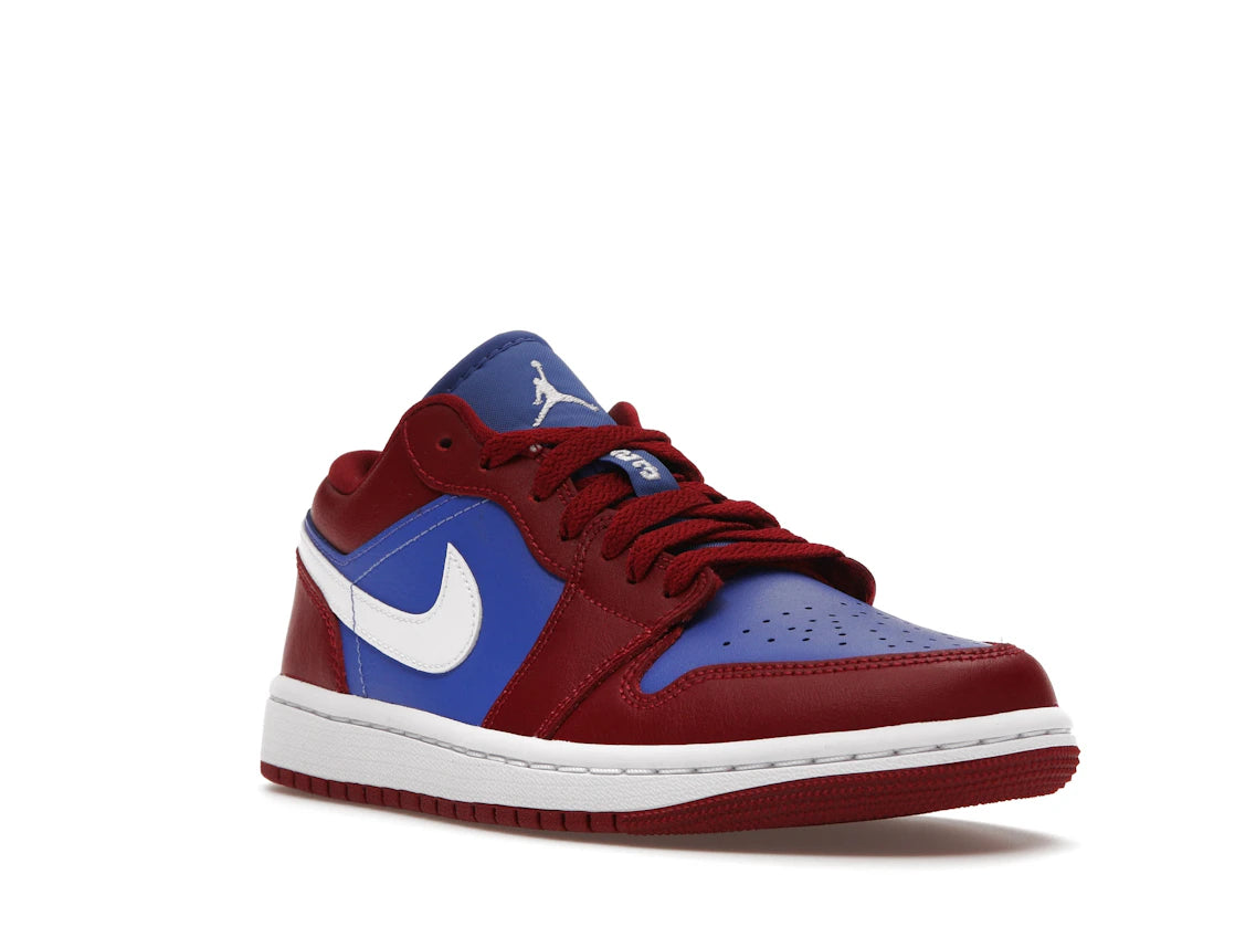 Jordan 1 Low Pomegranate Medium Blue (Women's) - vue secondaire A