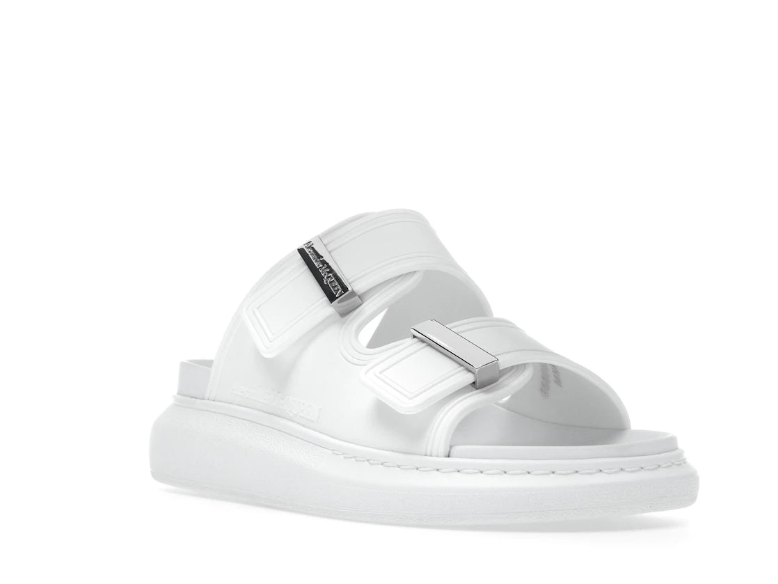 Alexander McQueen Hybrid Buckled Rubber Sandals White (Women's) - vue secondaire A
