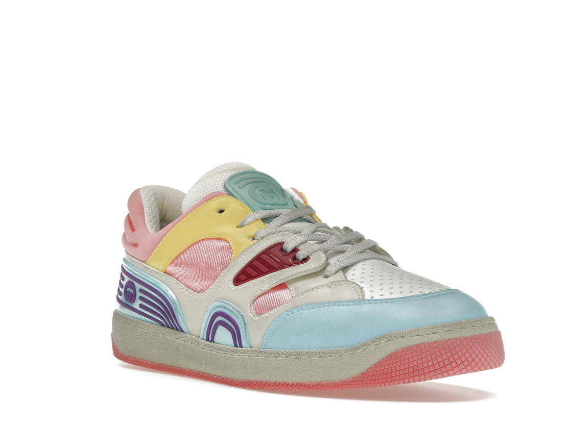 Gucci Basket Low-Top Sneaker Light Blue Demetra Pink (Women's) - vue secondaire A