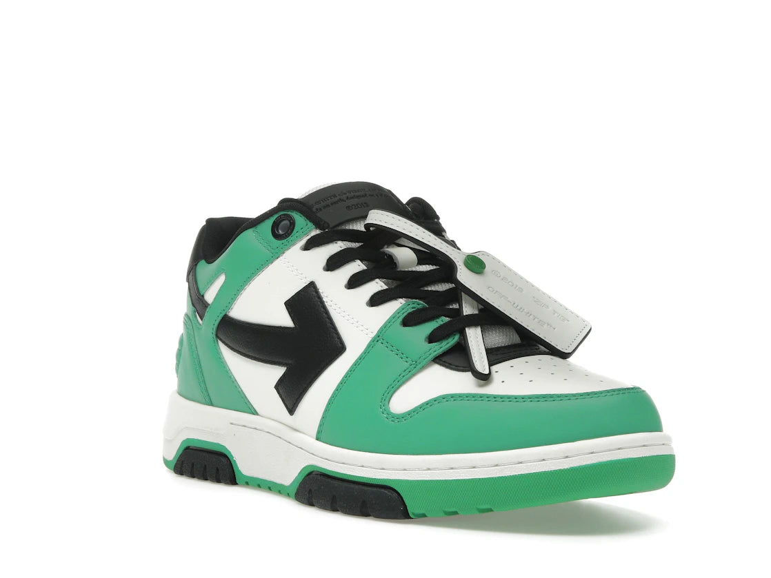 OFF-WHITE Out Of Office "OOO" Low Tops Green Black - vue secondaire A