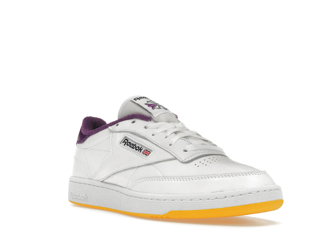 Reebok Club C 85 Eric Emanuel White Purple Yellow - vue secondaire A