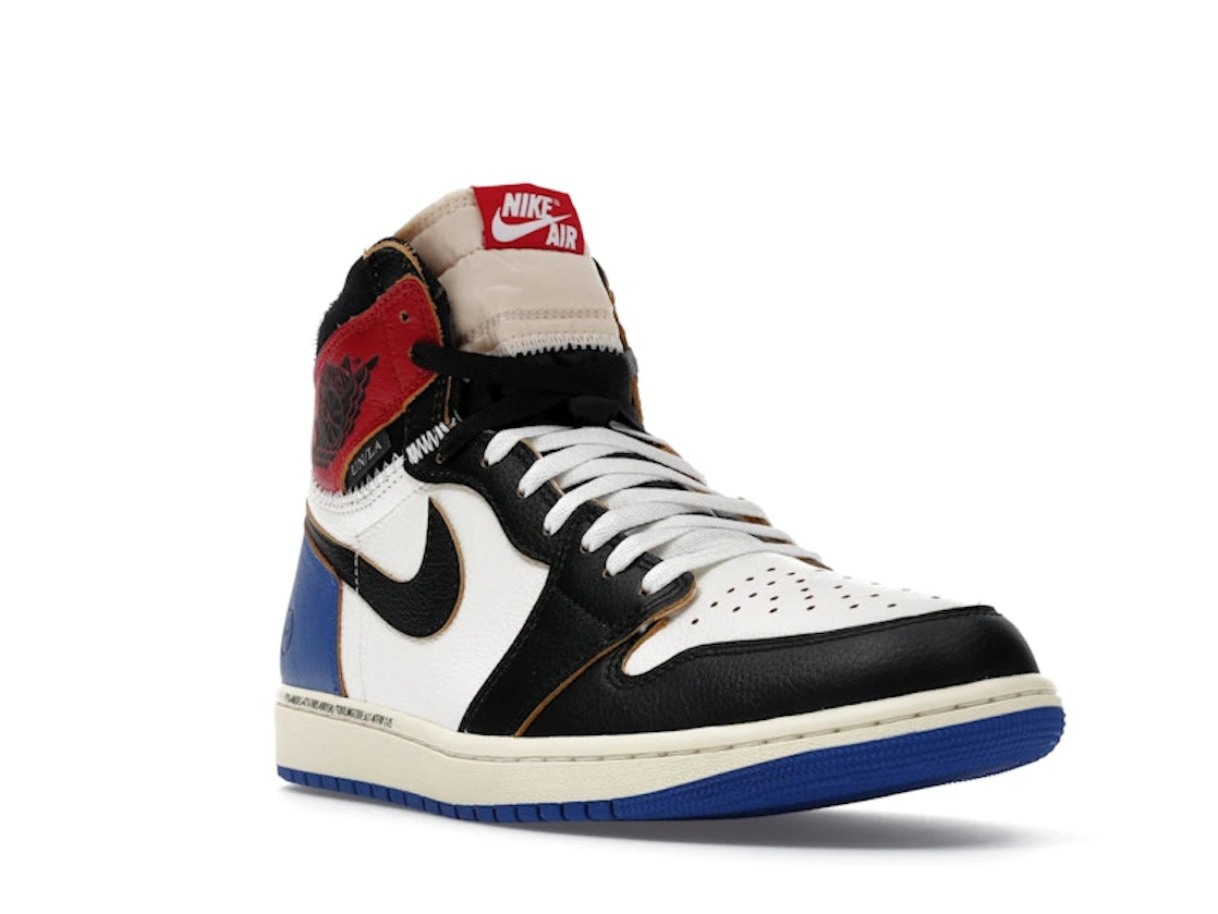 Jordan 1 Retro High OG SP Fragment x Union LA Varsity Red Sport Royal - vue secondaire A