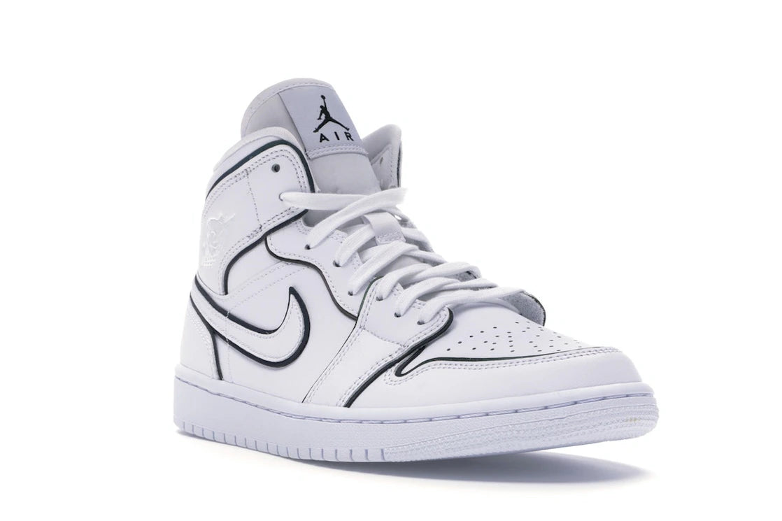 Jordan 1 Mid Iridescent Reflective White (Women's) - vue secondaire A
