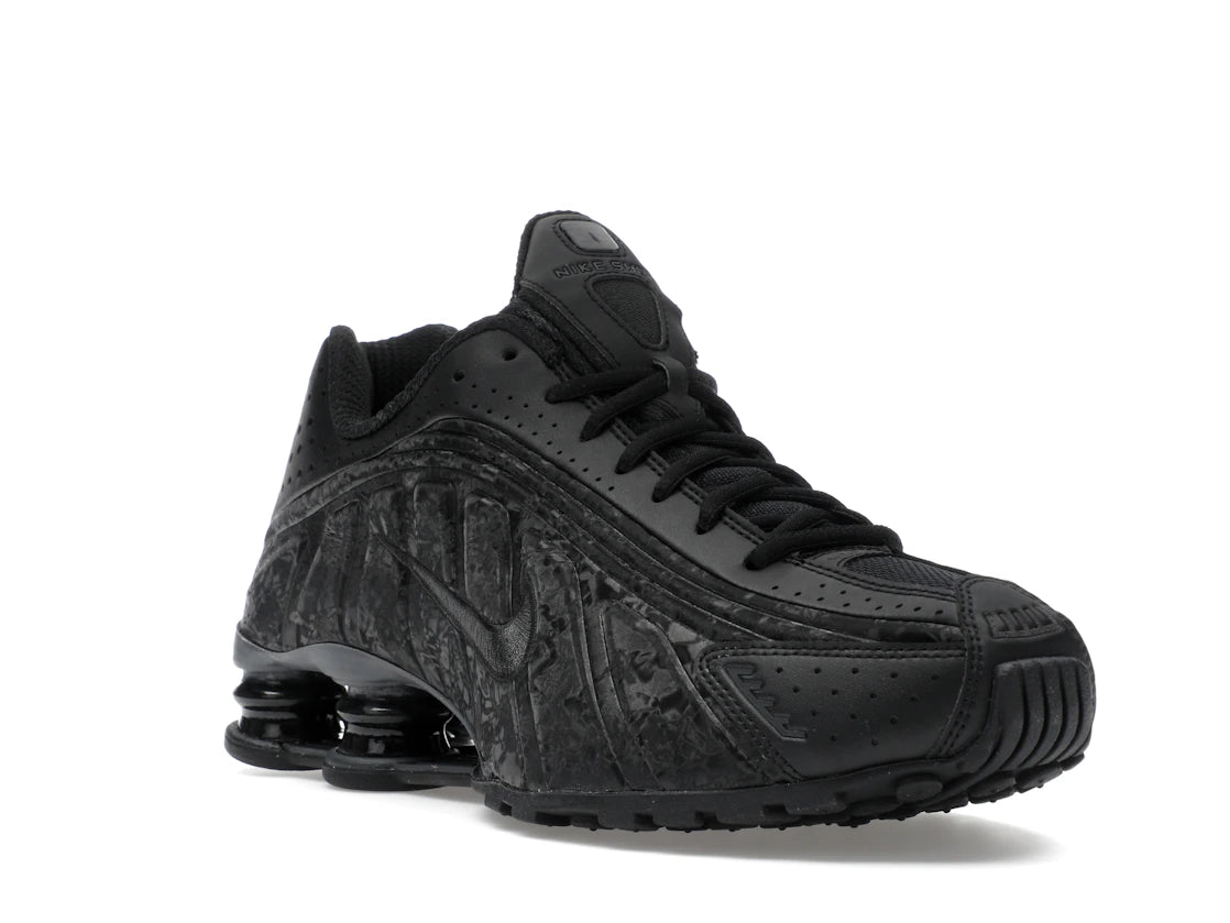 Nike Shox R4 Schwarz mit Blumenmuster (Damen) - vue secondaire A
