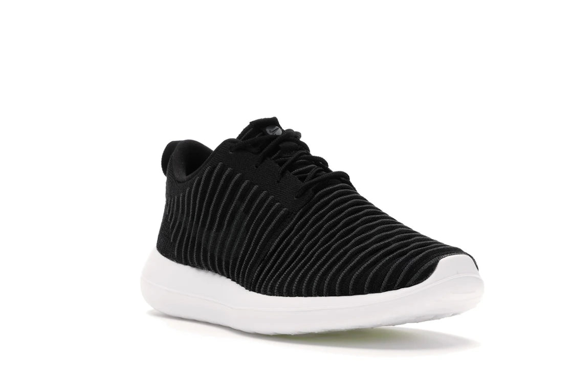 Nike Roshe Two Flyknit Black/Dark Grey-White-Volt - vue secondaire A
