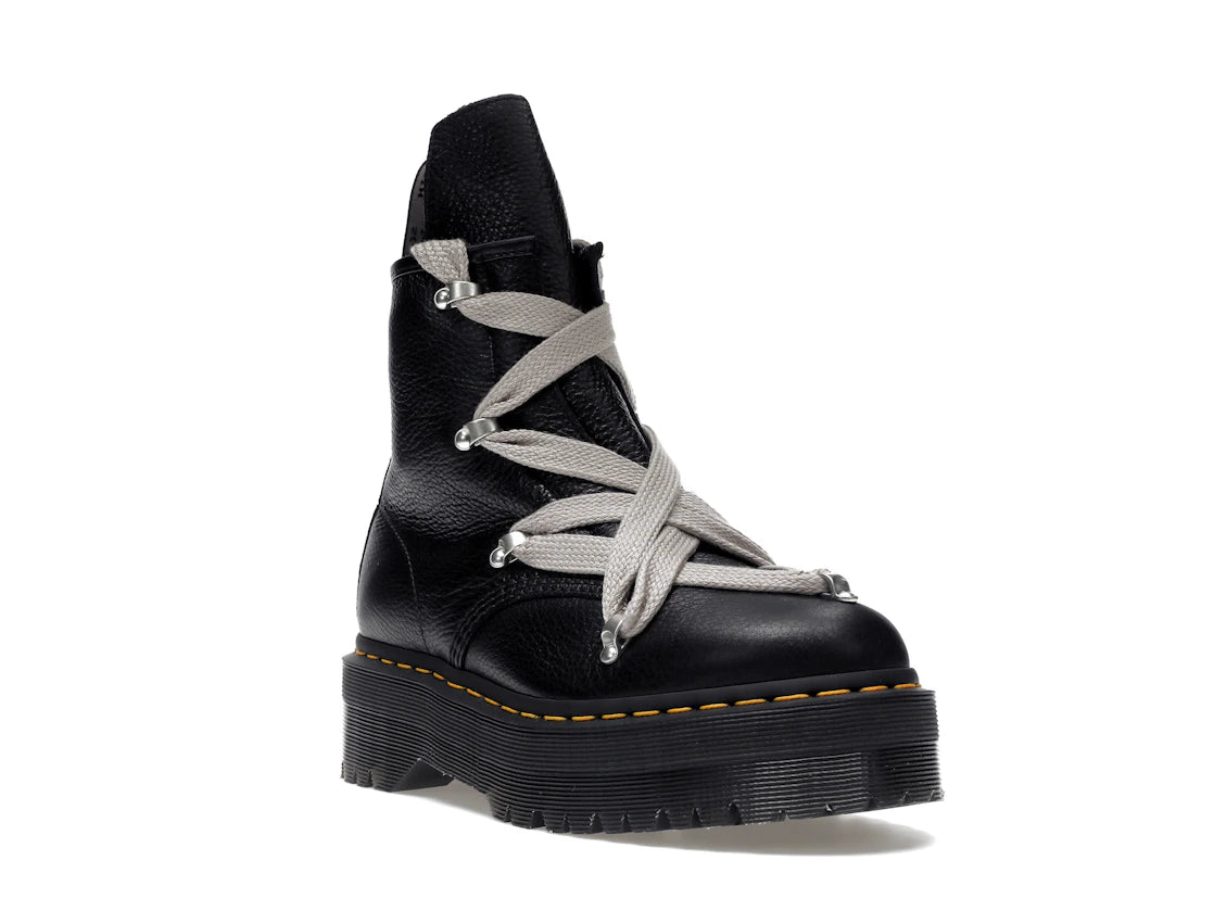 Dr. Martens 1460 Quad Leather Sole Pentagram Jumbo Lace Boot Rick Owens Black - vue secondaire A