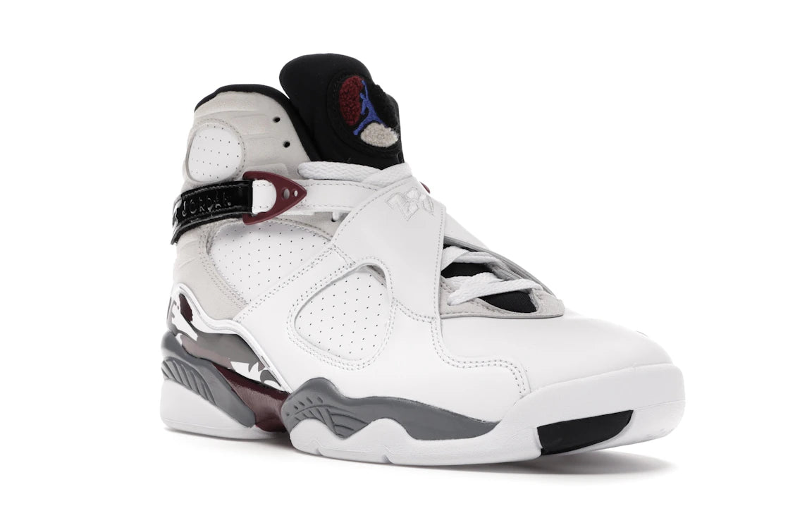 Jordan 8 Retro White Burgundy (Women's) - vue secondaire A