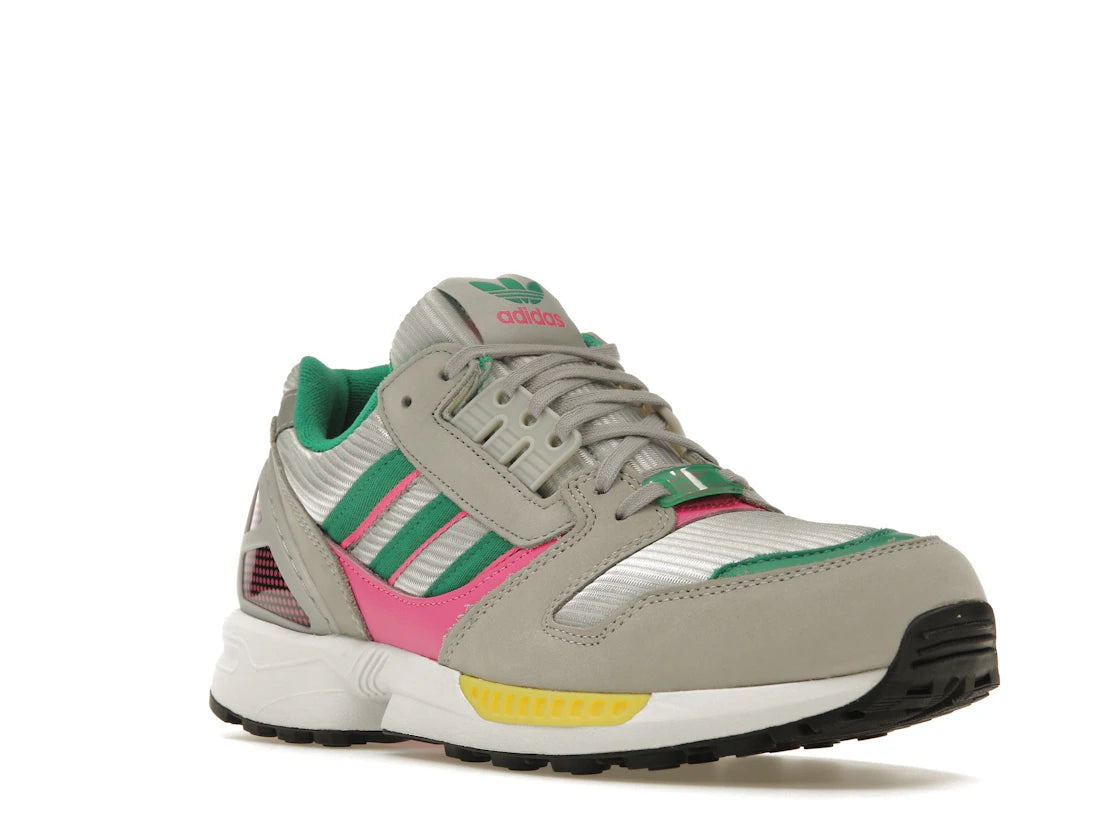 adidas ZX 8000 Grey Court Green Screaming Pink - vue secondaire A