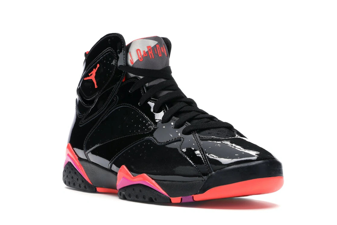 Jordan 7 Retro Black Patent (Women's) - vue secondaire A