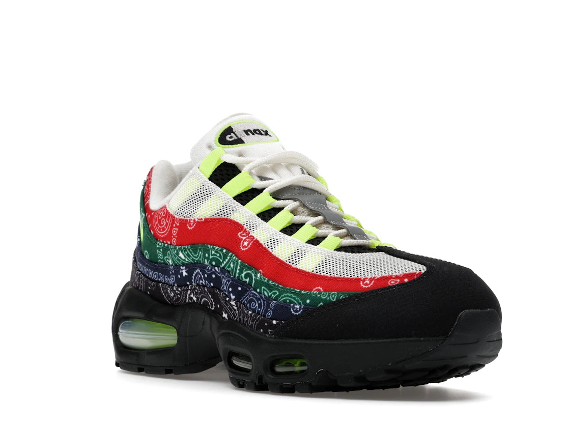 Nike Air Max 95 OG Big Bubble Neon Paisley Bandana - vue secondaire A