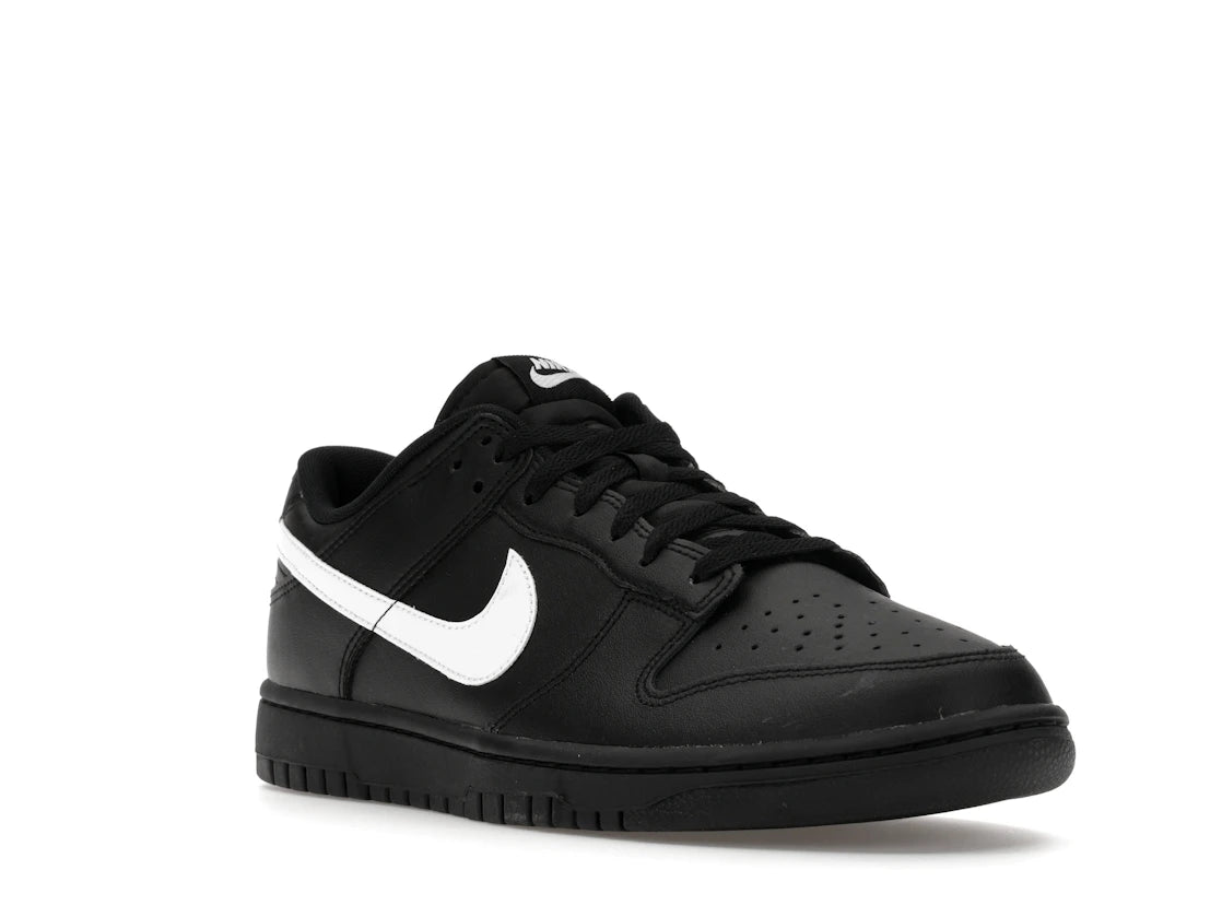 Nike Dunk Low Black White Swoosh - vue secondaire A