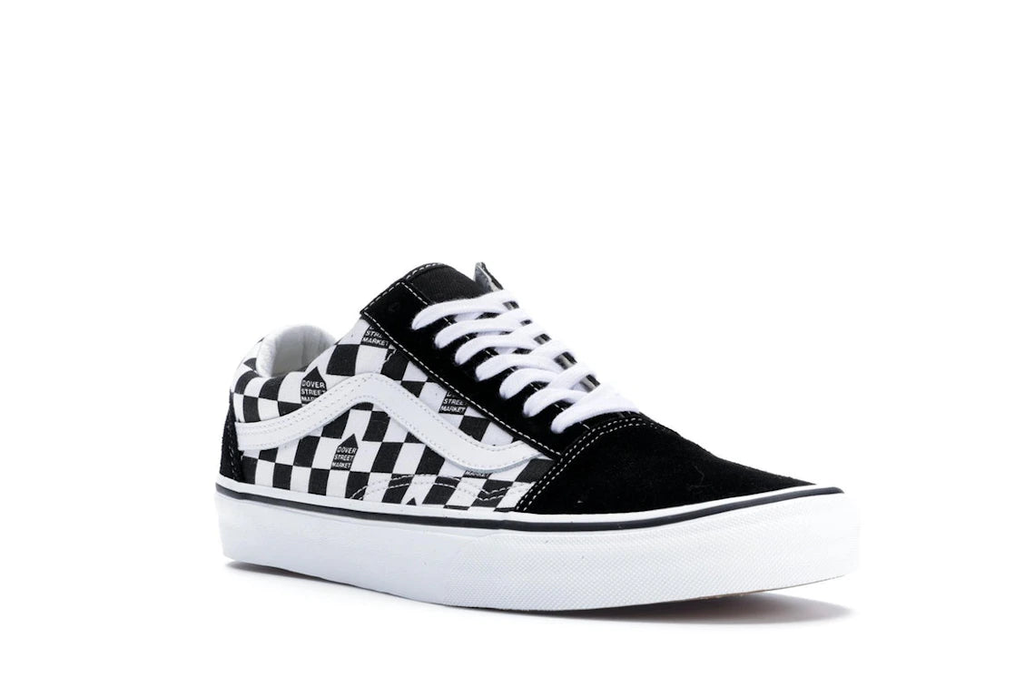 Vans Old Skool DSM Checkerboard Black White - vue secondaire A