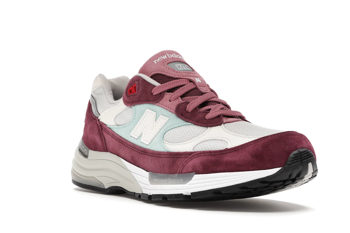 New Balance 992 Kith Kithmas Burgundy White - vue secondaire A