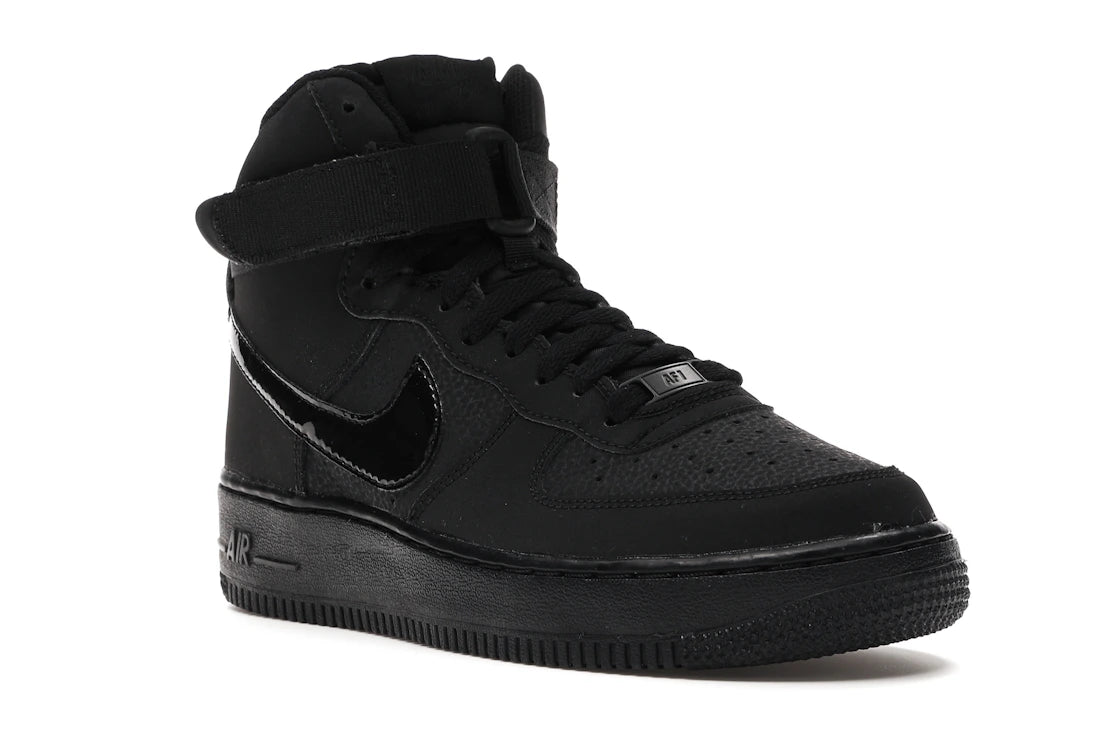 Nike Air Force 1 High Triple Black (GS) - vue secondaire A