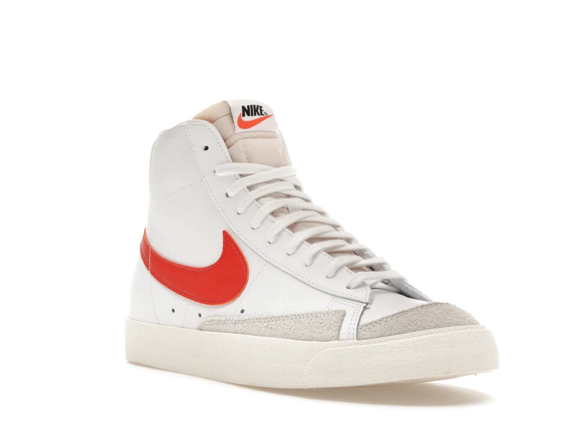 Nike Blazer Mid 77 Vintage White Mantra Orange - vue secondaire A