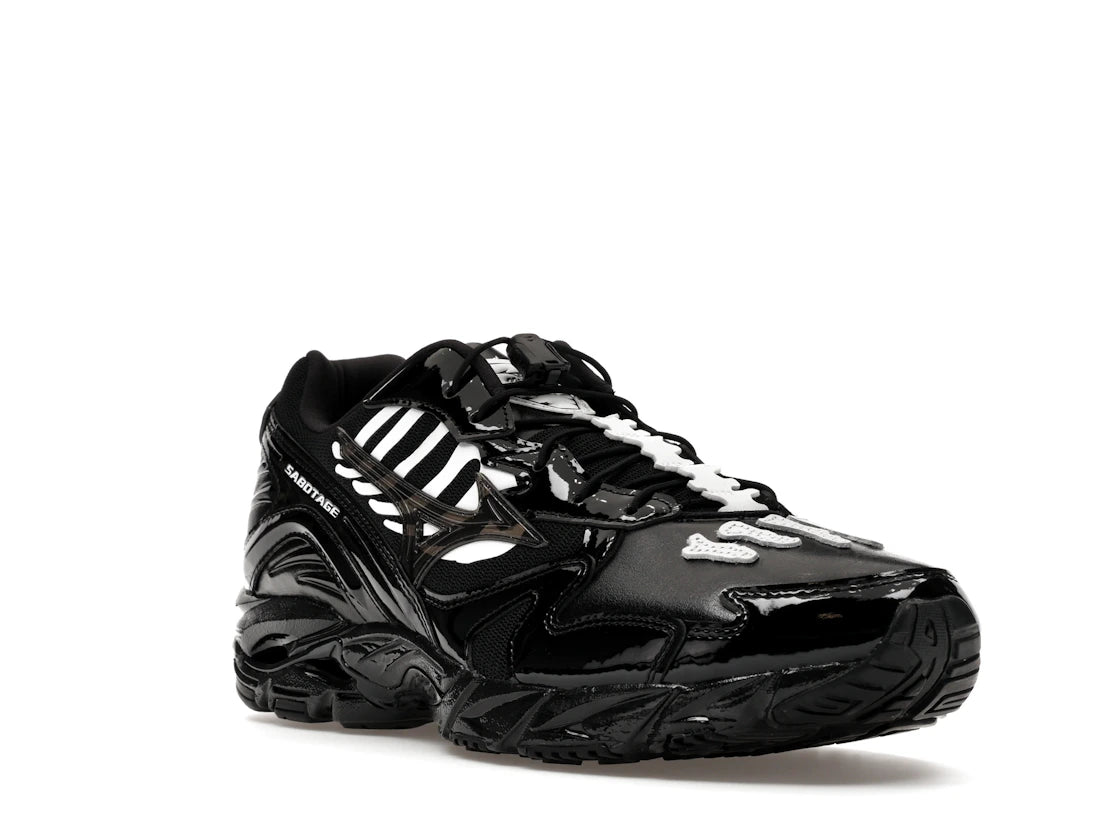 Mizuno Wave Rider 10 x Sabotage (SBTG) Black Black White - vue secondaire A