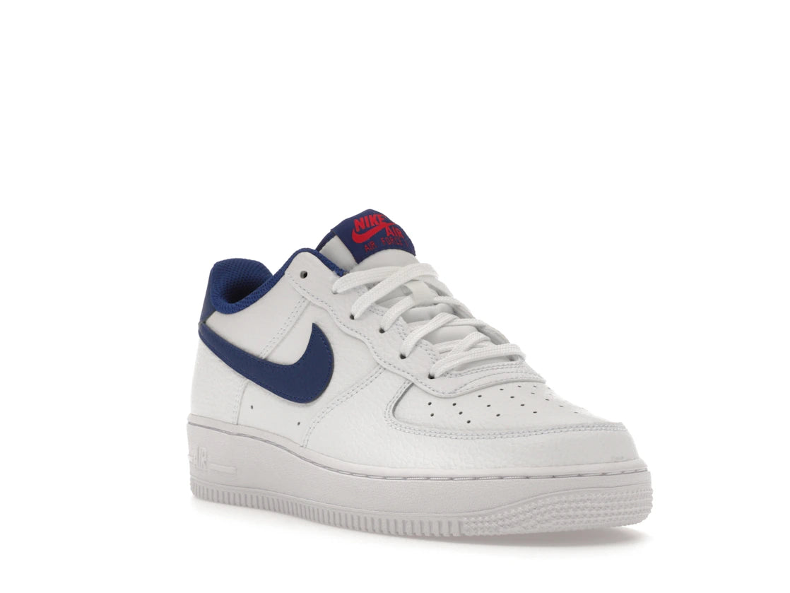 Nike Air Force 1 Low White Deep Royal (GS) - vue secondaire A
