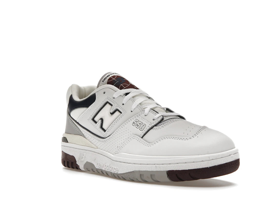 New Balance 550 White Natural Indigo Burgundy - vue secondaire A