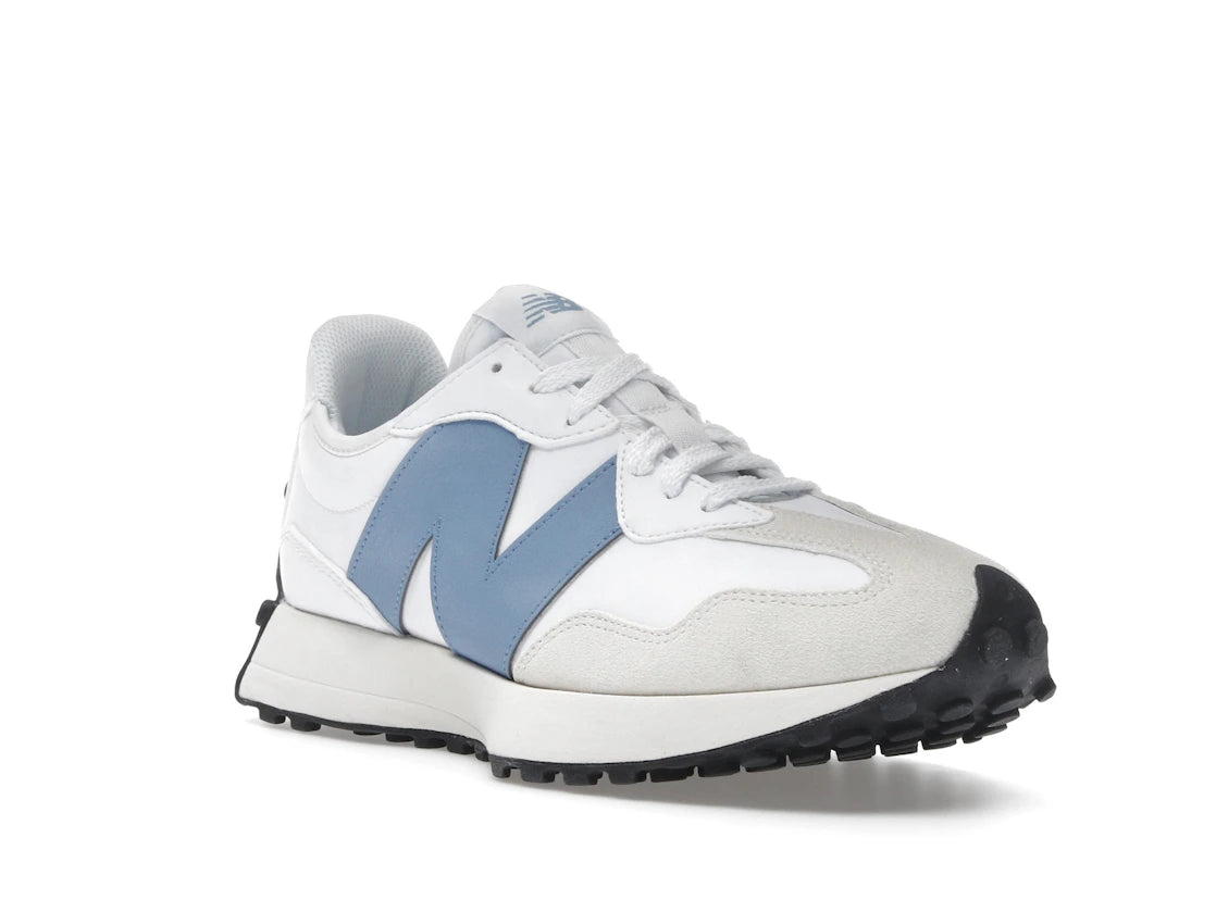 New Balance 327 White Blue Laguna - vue secondaire A