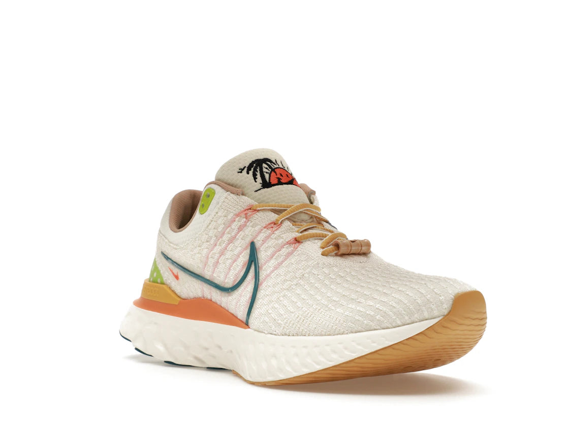 Nike React Infinity Run 3 Flyknit Sun Club Sail Hot Curry - vue secondaire A