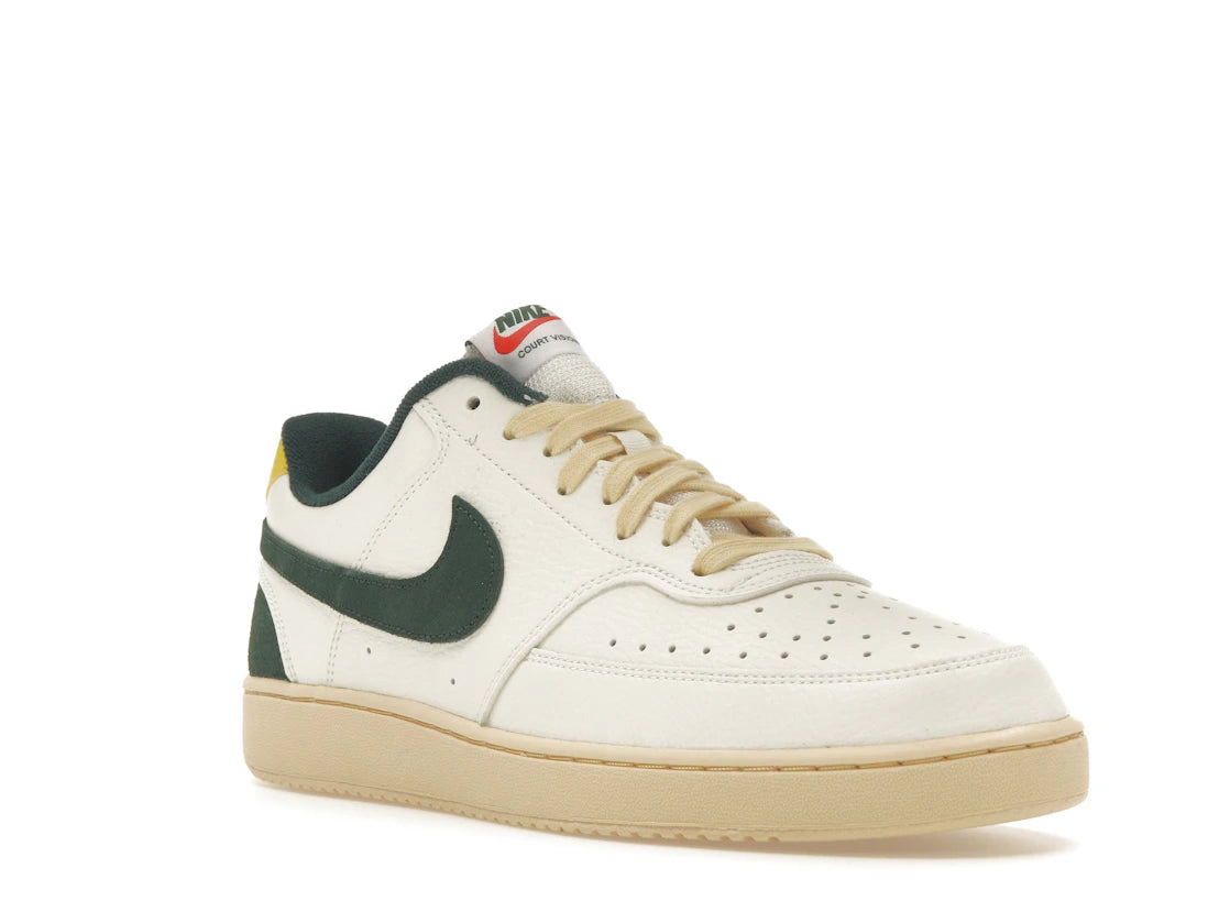 Nike Court Vision Low Sail Pro Green Opti Yellow - vue secondaire A
