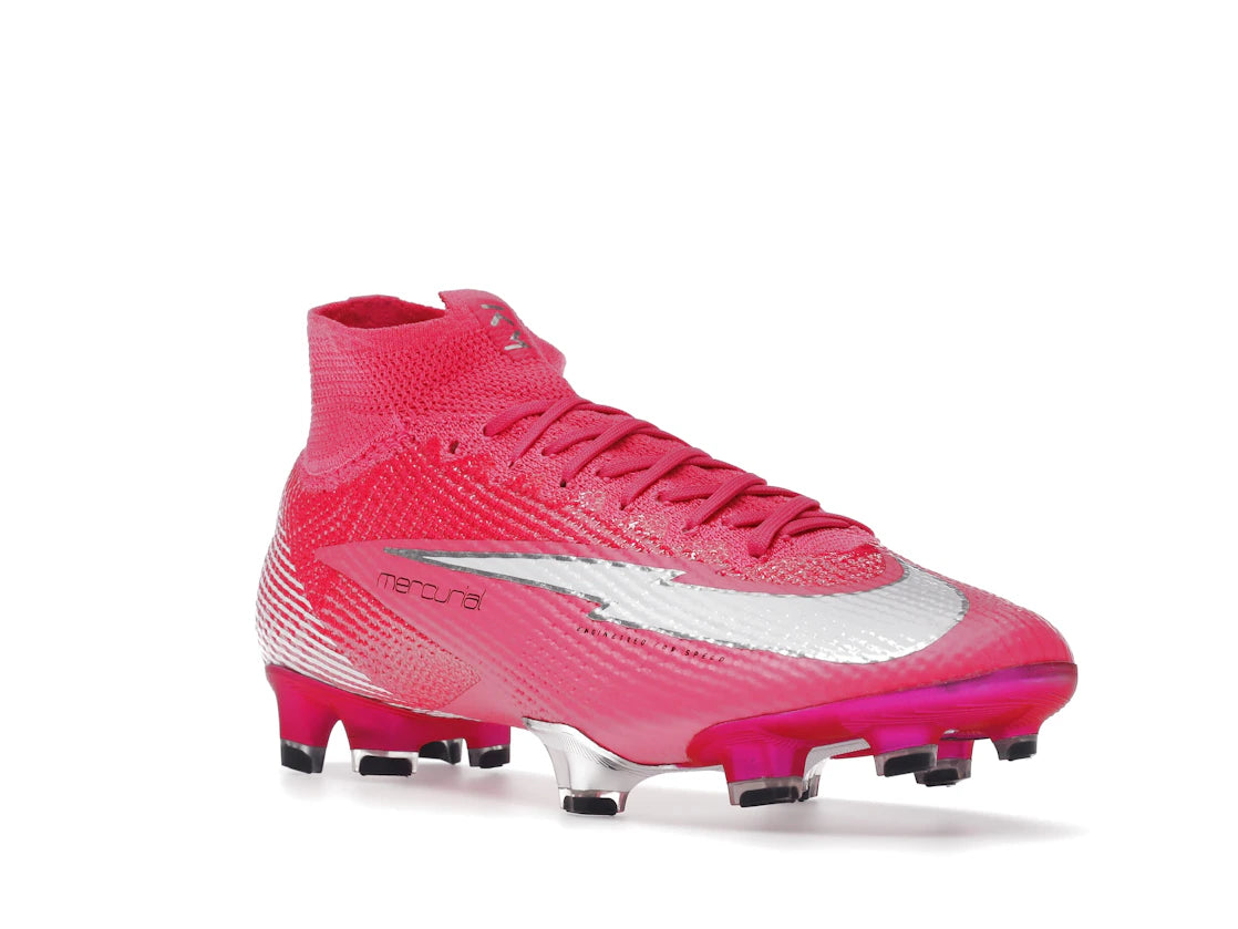 Nike Mercurial Superfly 7 Elite Mbappe Rose FG Pink Blast - vue secondaire A