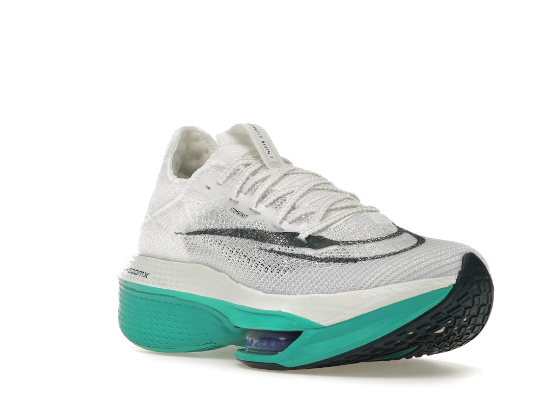 Nike Air Zoom Alphafly Next% 2 White Clear Jade (Women's) - vue secondaire A