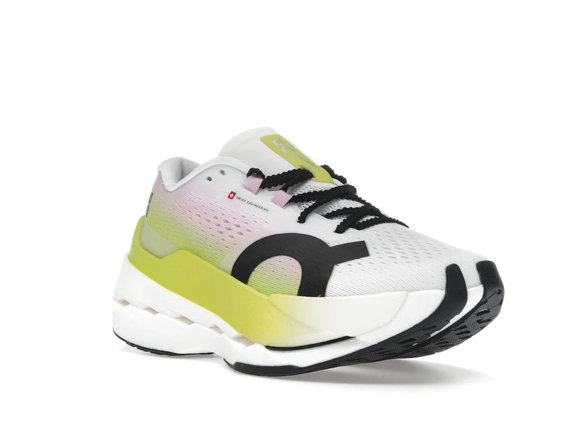 On Running Cloudboom Max Lime Raspberry - vue secondaire A