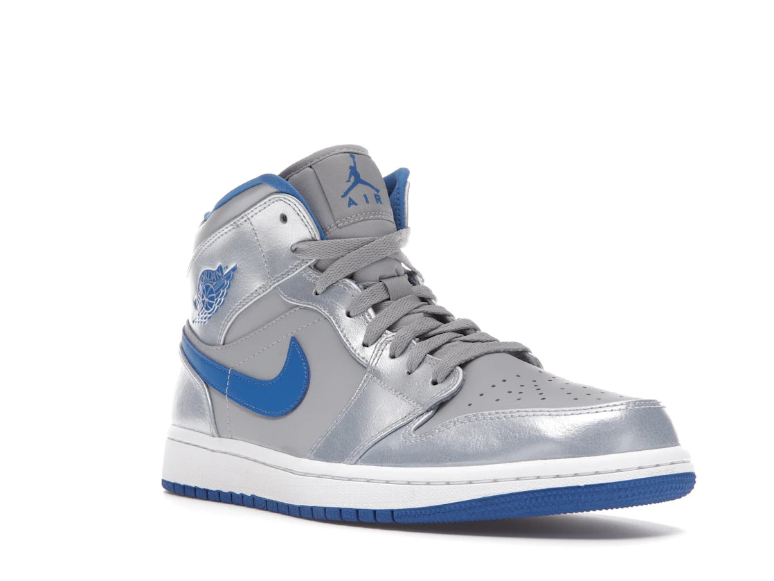 Jordan 1 Mid Wolf Grey Sport Blue - vue secondaire A