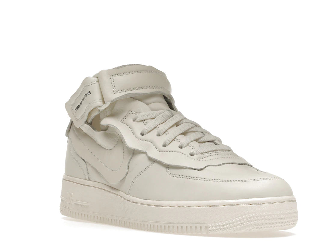 Nike Air Force 1 Mid Comme des Garcons White - vue secondaire A
