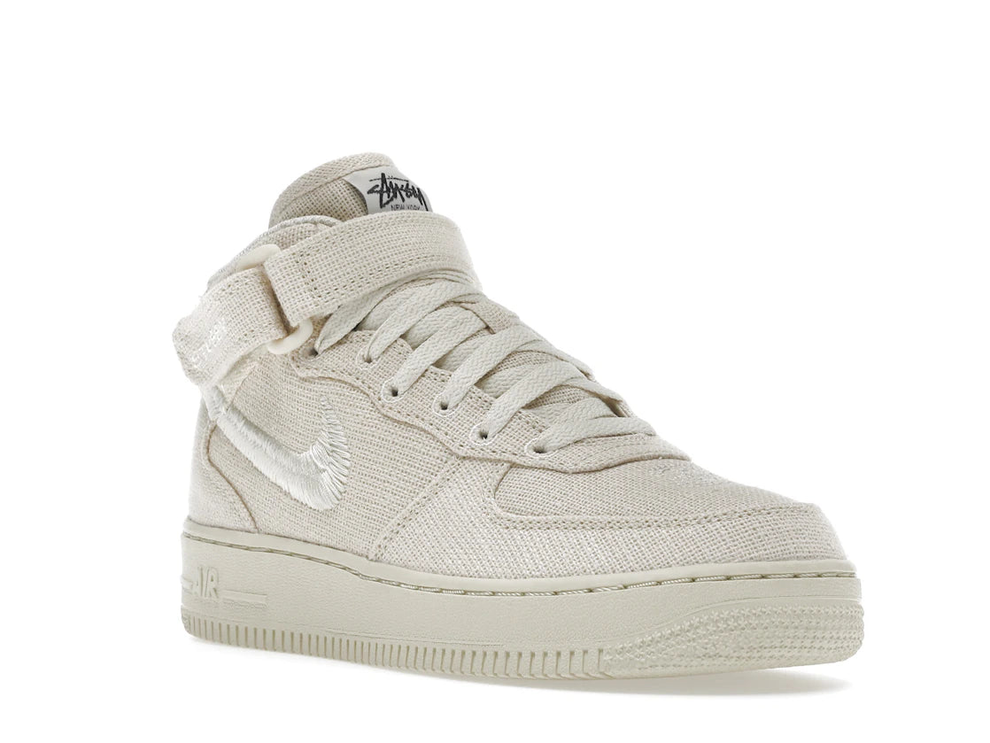 Nike Air Force 1 Mid Stussy Fossil - vue secondaire A