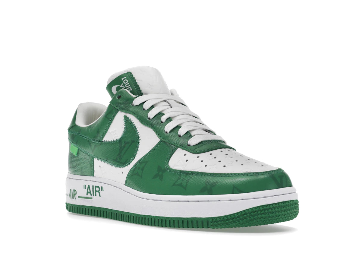 Louis Vuitton Nike Air Force 1 Low By Virgil Abloh White Green - vue secondaire A