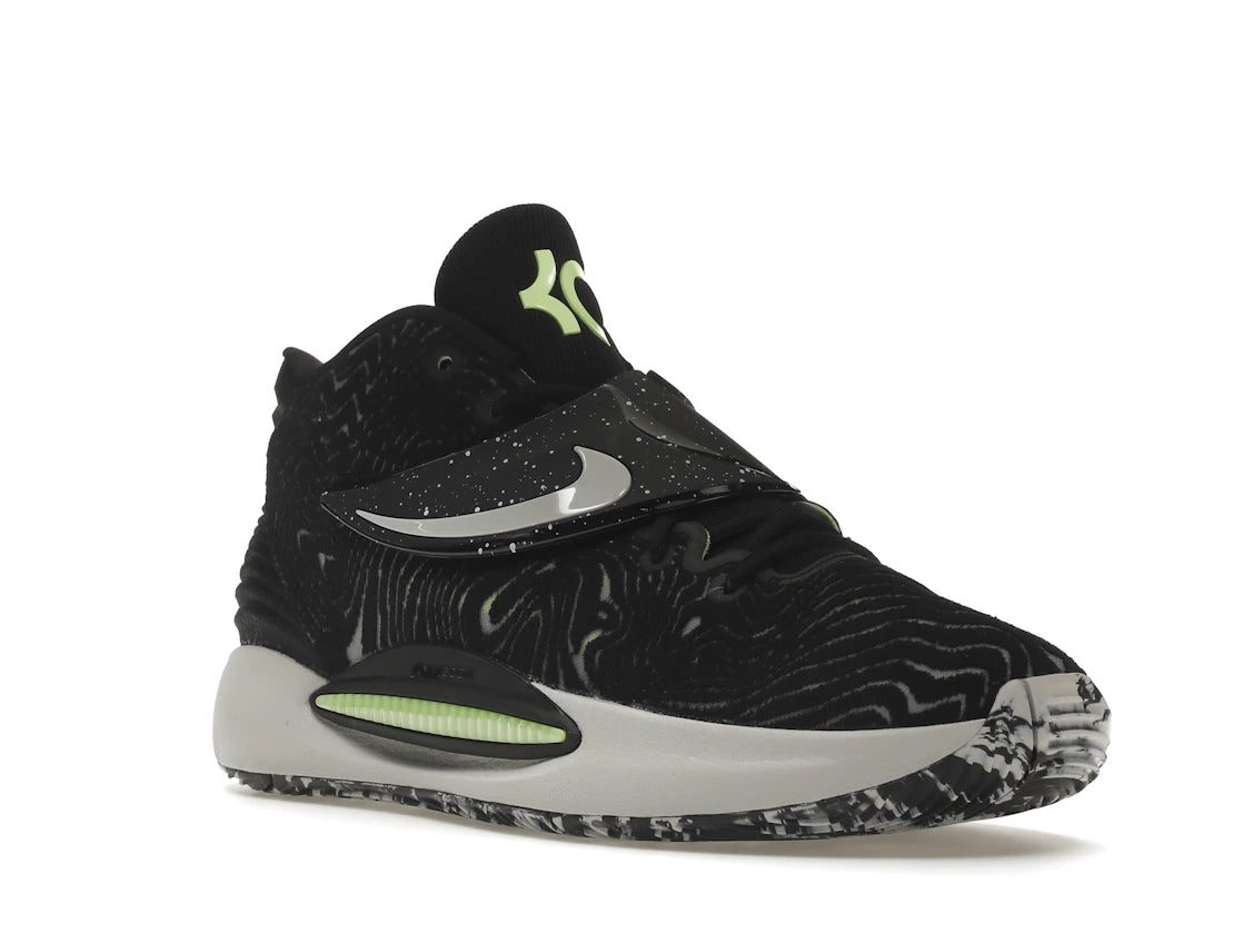 Nike KD 14 Black Lime Glow - vue secondaire A