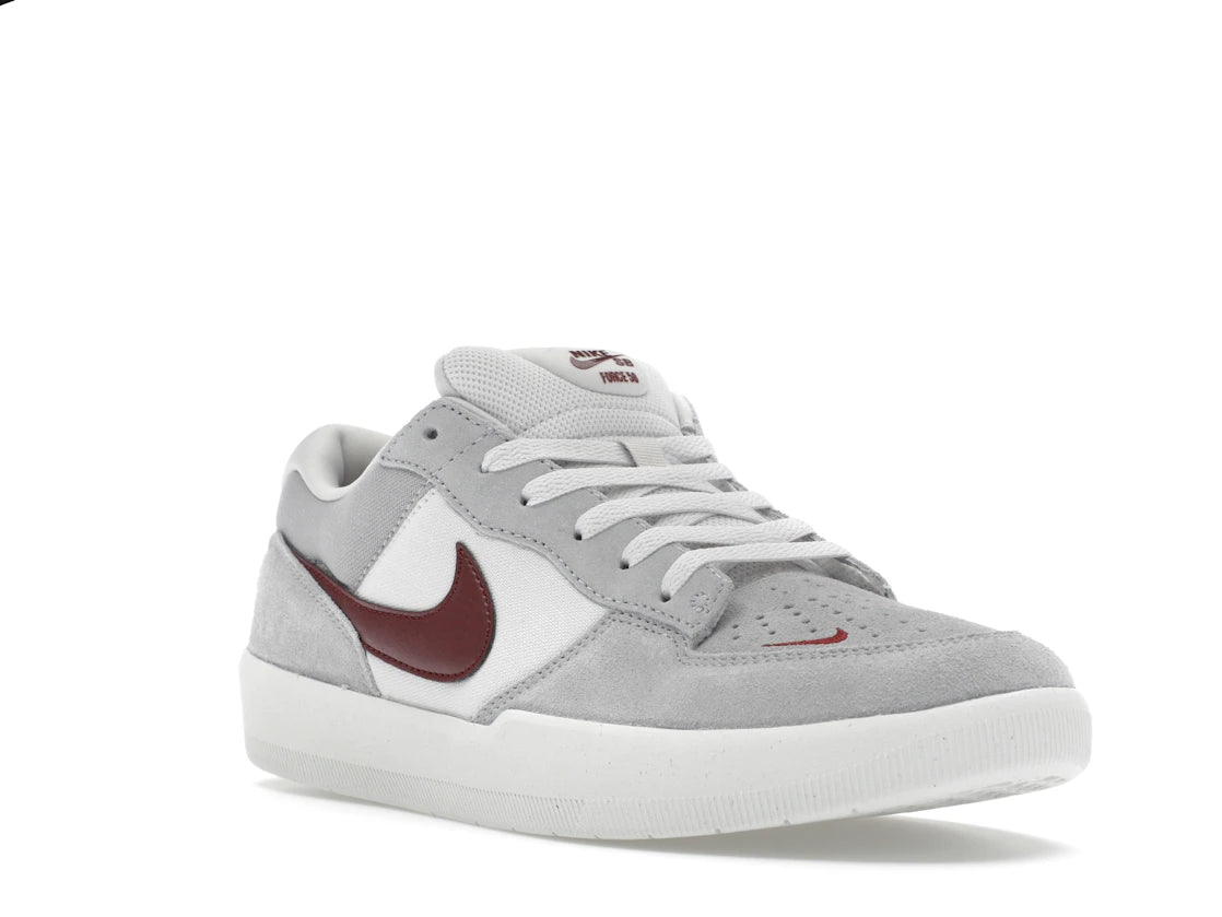 Nike SB Force 58 Platinum Tint Dark Red - vue secondaire A