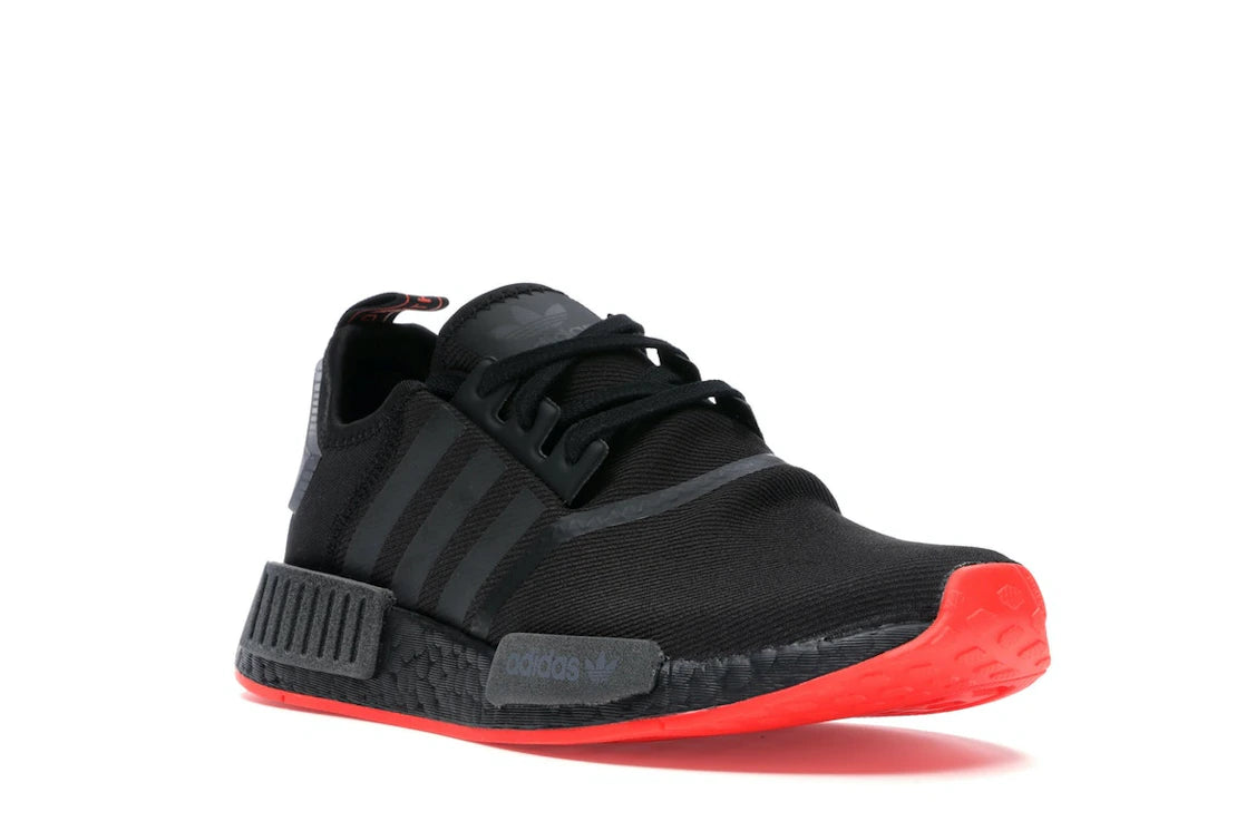 adidas NMD R1 Core Black Solar Red Line - vue secondaire A