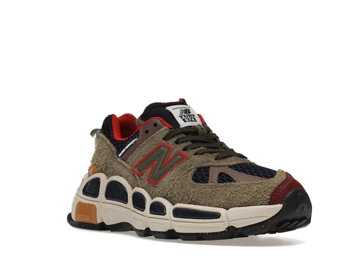 New Balance 574 YURT Salehe Bembury Team Forest Green - vue secondaire A
