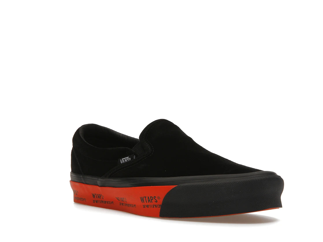 Vans Slip-On WTAPS Black Orange - vue secondaire A