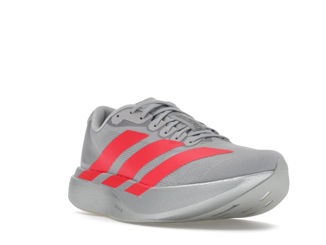 adidas Adizero Evo SL Silver Metallic Lucid Red - vue secondaire A