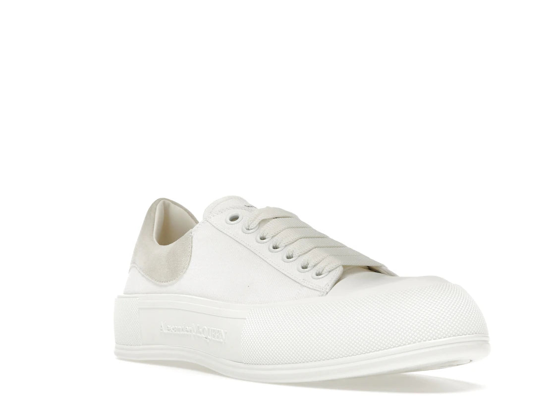 Alexander McQueen Deck Skate Plimsoll Lace-Up White White - vue secondaire A