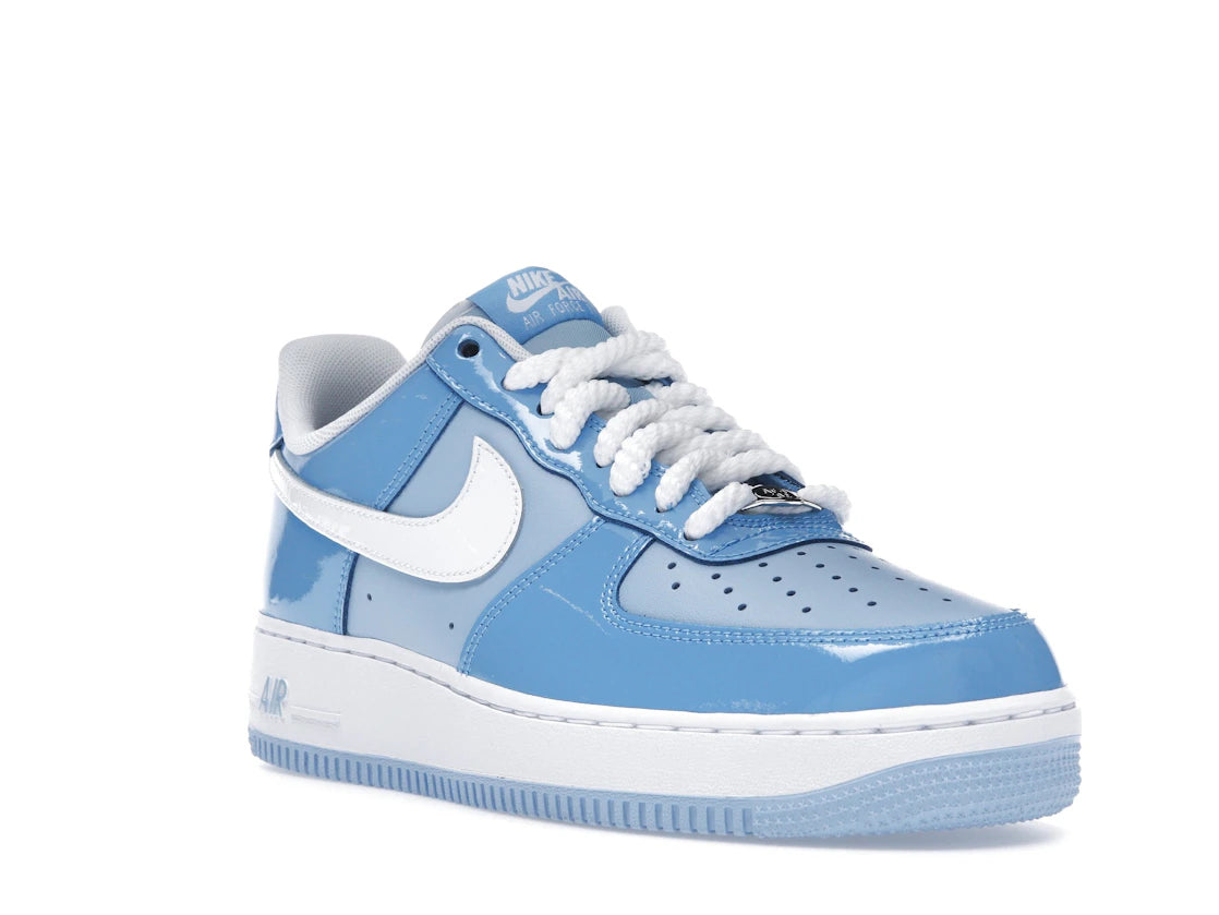 Nike Air Force 1 Low '07 LV8 Psychic Blue White Patent - vue secondaire A