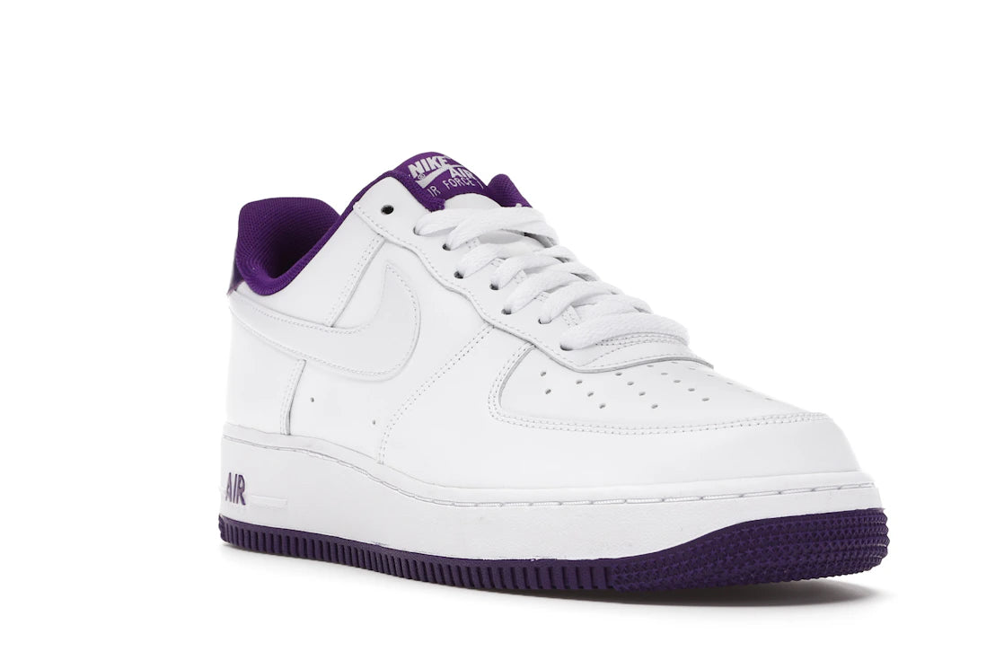 Nike Air Force 1 Low '07 White Voltage Purple - vue secondaire A