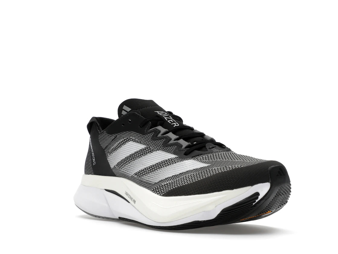 adidas Adizero Boston 12 Black White - vue secondaire A