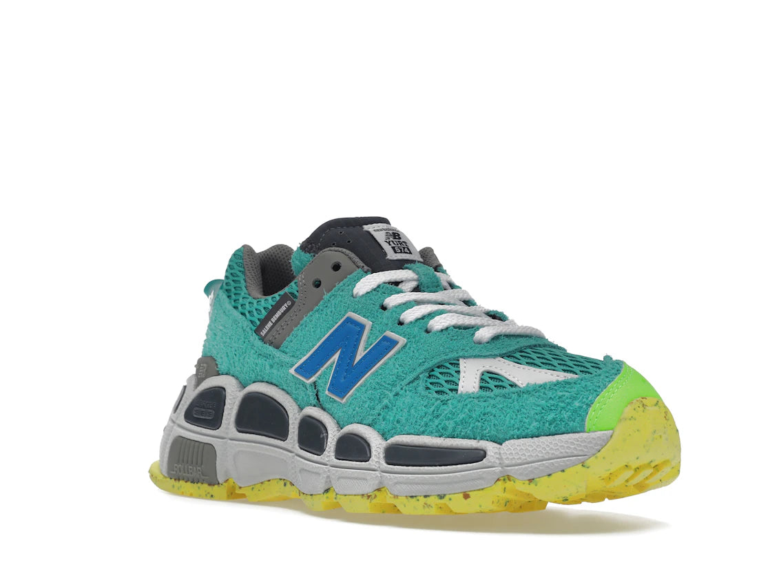 New Balance 574 YURT Salehe Bembury Universal Communication Emerald Sky - vue secondaire A