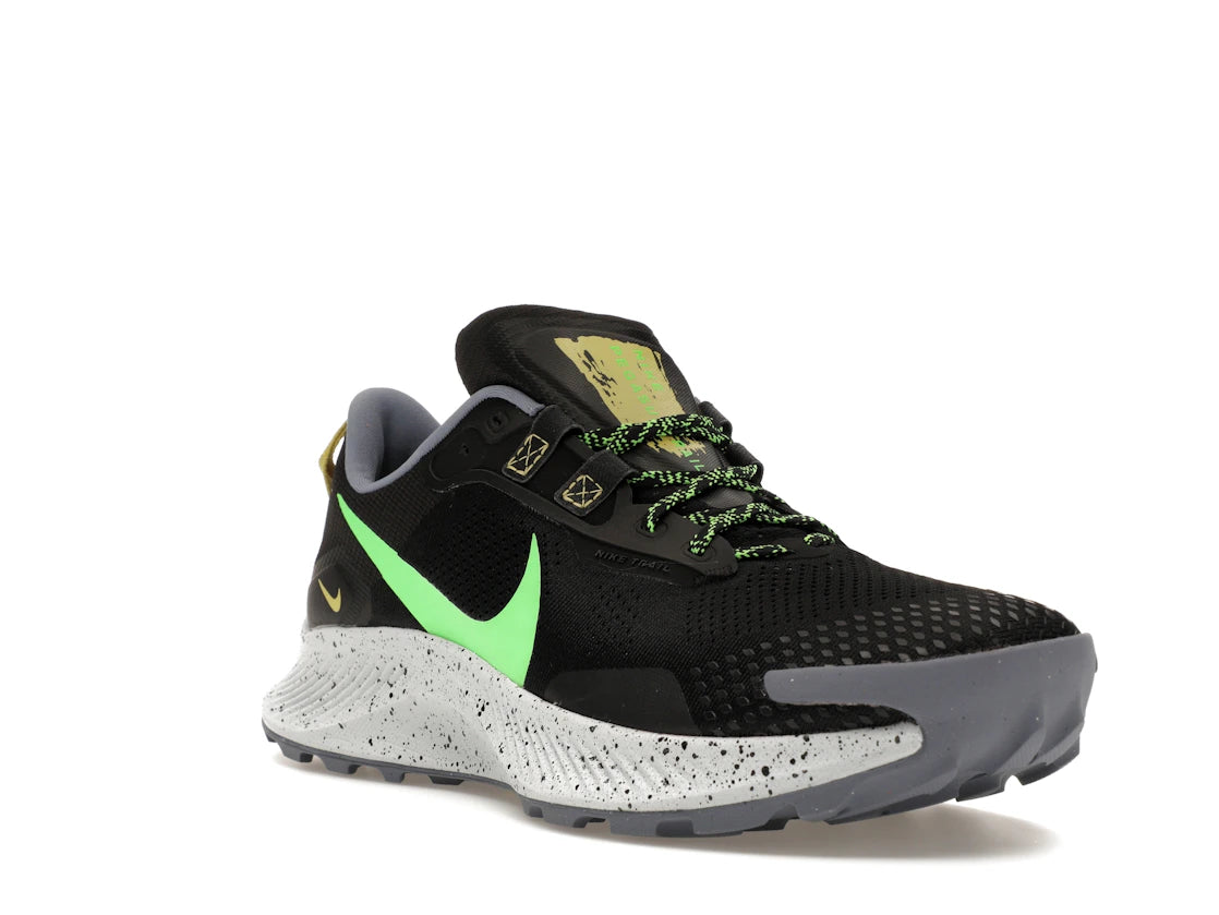 Nike Pegasus Trail 3 Black Green Strike - vue secondaire A