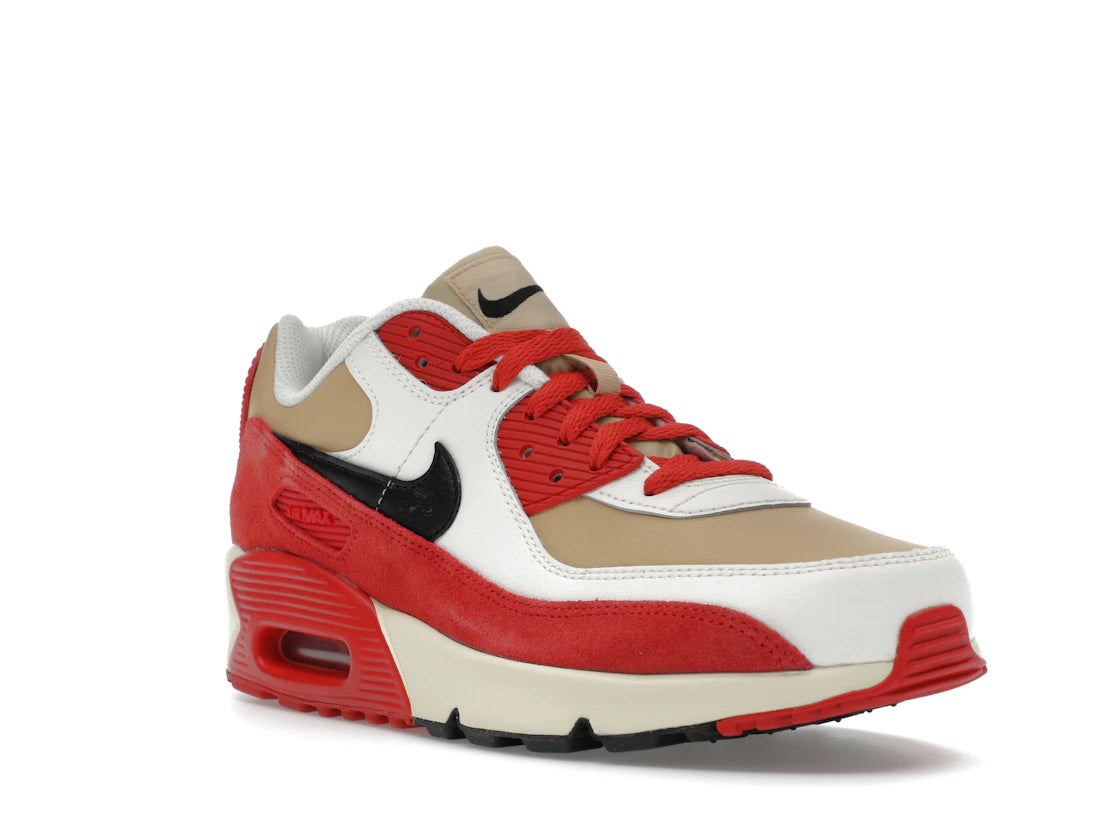 Nike Air Max 90 Leather Sesame Red Clay (GS) - vue secondaire A